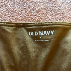 Size Small. Cami Strapped Top from Old Navy. Brown/White print. Striped. V-neck.